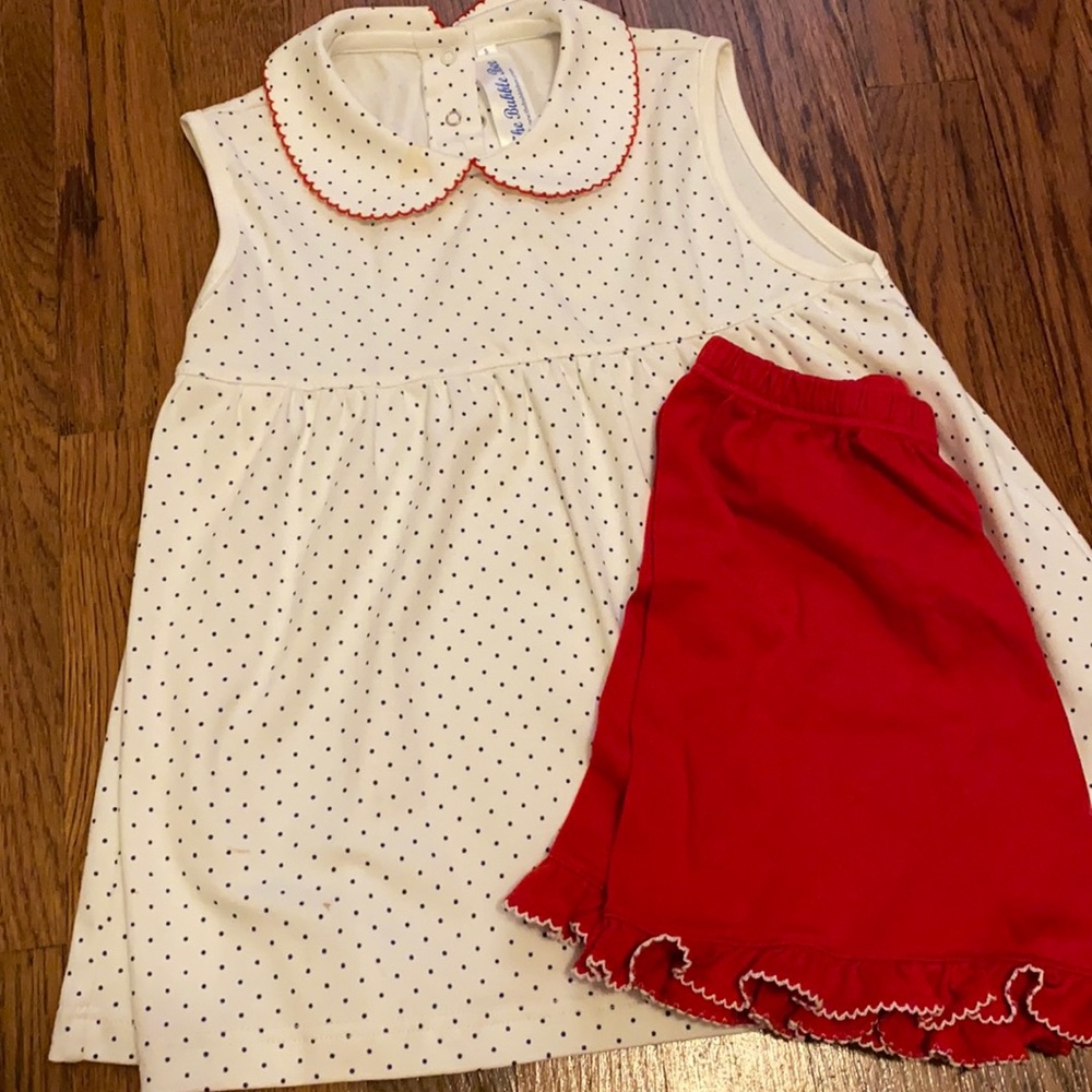 Girls Cotton Shorts Set, perfect for school. Classic.